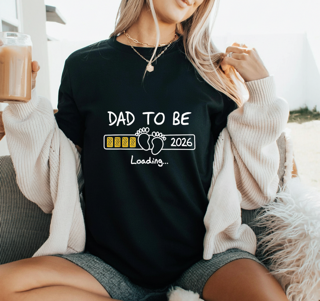 Dad To Be 2026 Loading SVG PNG Pregnancy Announcement Shirt