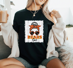 Cute Bear Girl SVG PNG | Girls Youth Women Graphic Design