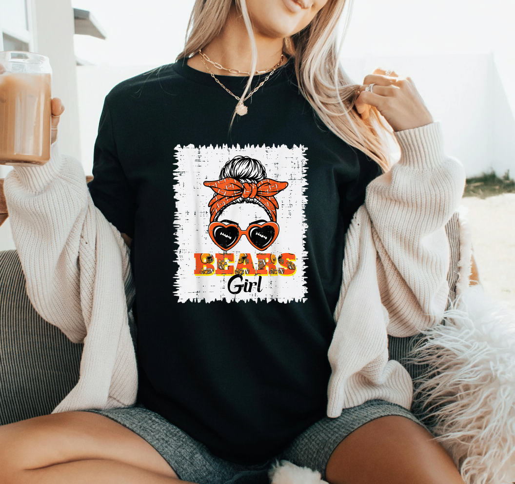 Cute Bear Girl SVG PNG | Girls Youth Women Graphic Design