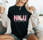 High resolution 300 DPI transparent PNG NICU nurse heart and bear art