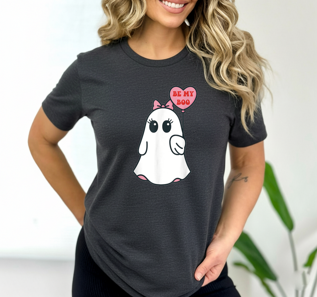 Ghost Valentine SVG PNG Be My Boo Shirt