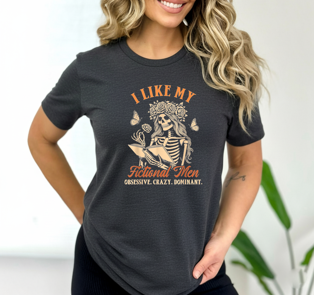 I Like My Men Fictional SVG PNG Spicy Book Reader Shirt