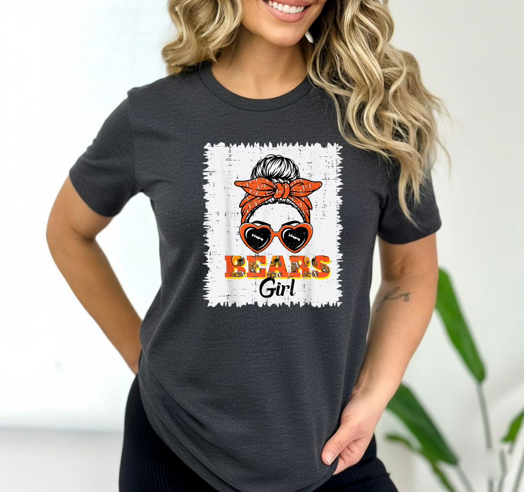 Cute Bear Girl SVG PNG | Girls Youth Women Graphic Design