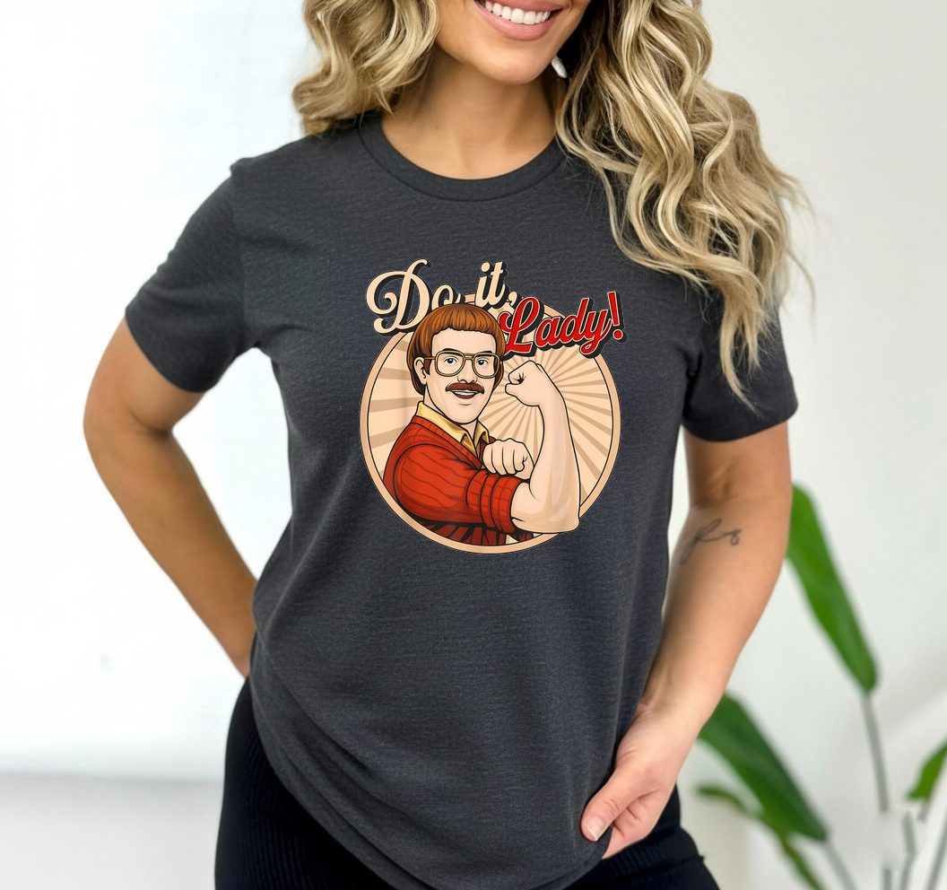 Do It Lady funny trending quote SVG design for t-shirt printing