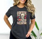 Coffee Is My Valentine Skeleton SVG PNG | Funny Coffee Humor Design