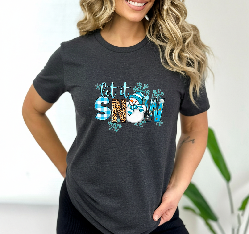Cute snowman and snowflakes PNG for kids Christmas morning t-shirts