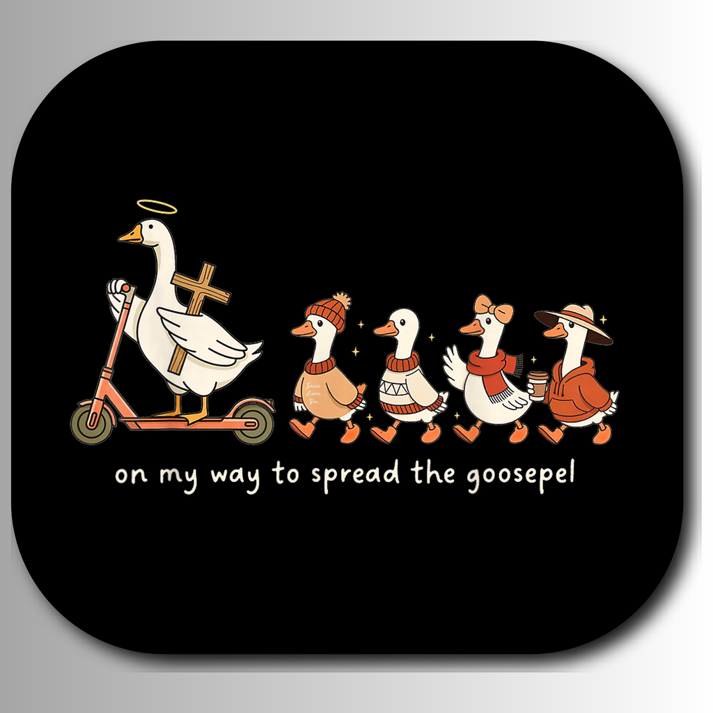 Funny Goose Gospel SVG PNG | On My Way to Spread the Goosepel