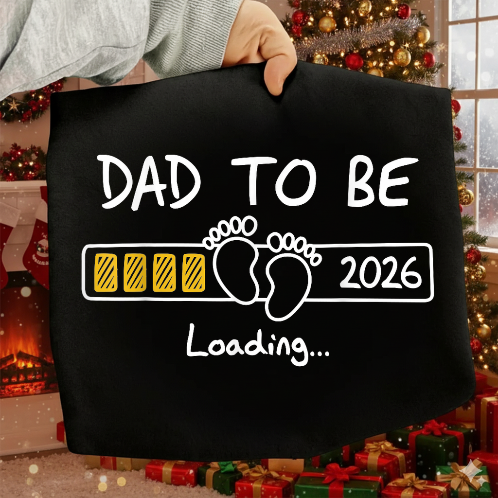 Dad To Be 2026 Loading SVG PNG Pregnancy Announcement Shirt