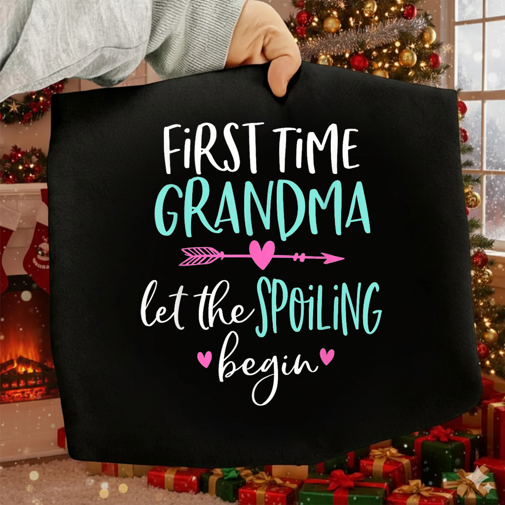 High resolution 300 DPI transparent PNG let the spoiling begin grandma quote