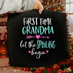 High resolution 300 DPI transparent PNG let the spoiling begin grandma quote