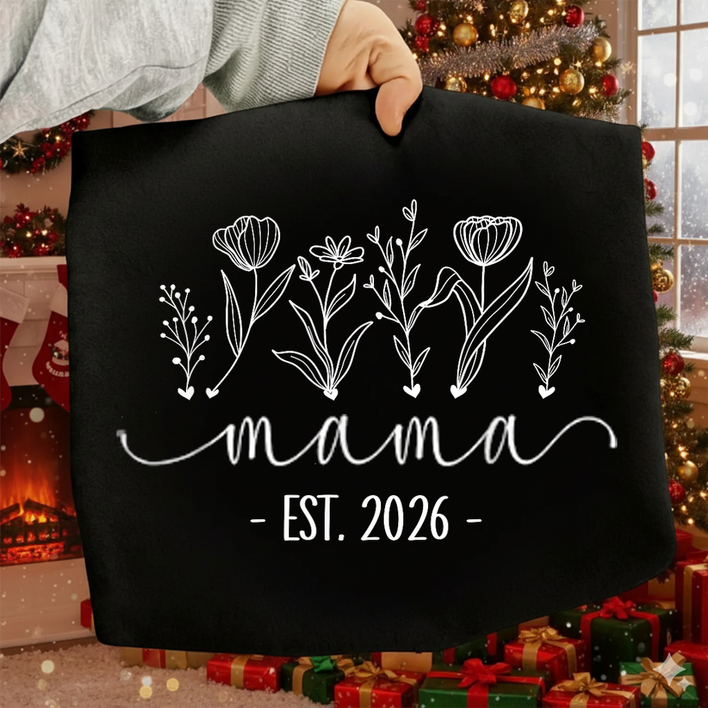 Floral Promoted To Mama 2026 SVG PNG Pregnancy Shirt