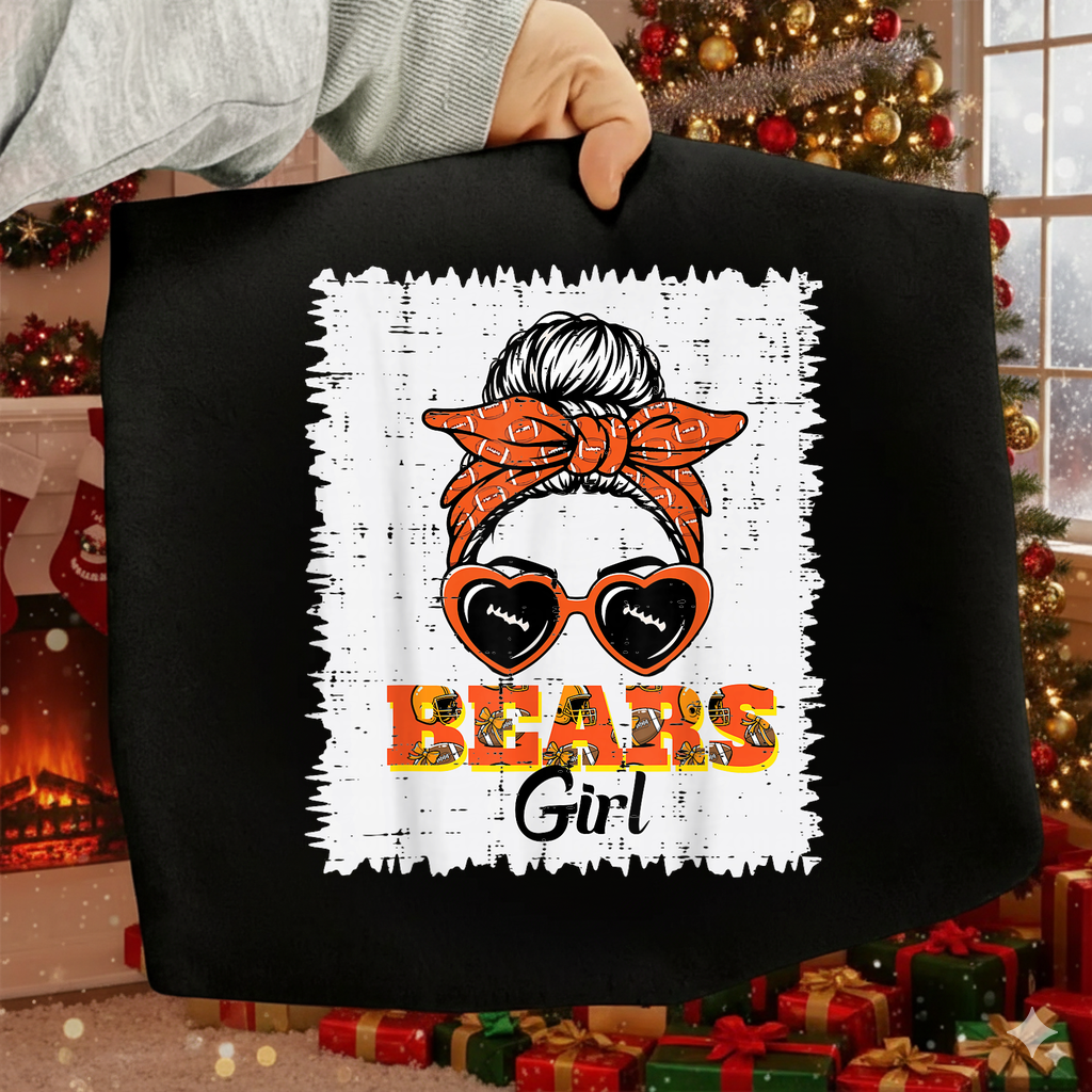 Cute Bear Girl SVG PNG | Girls Youth Women Graphic Design