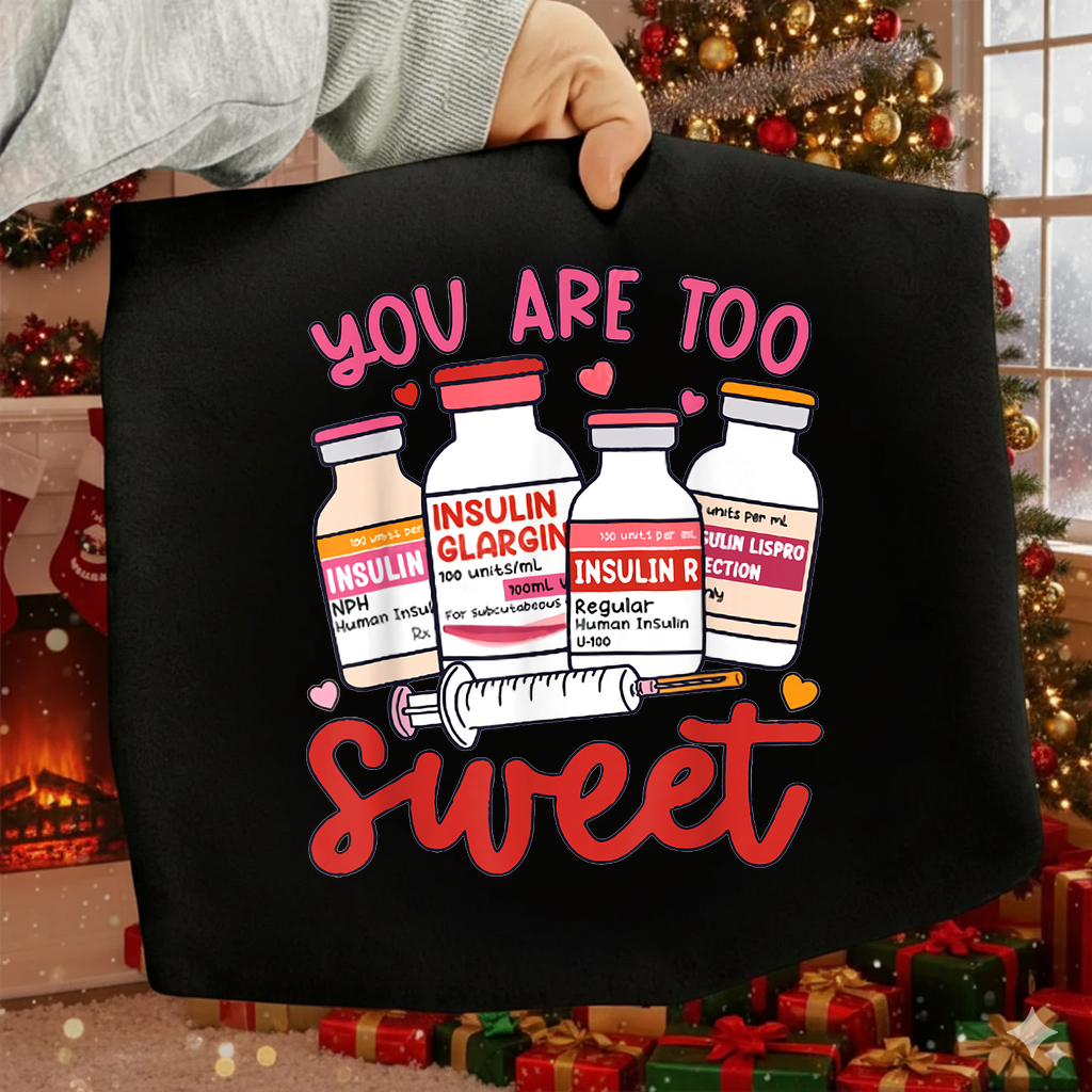 Diabetic Nurse Valentine SVG PNG Insulin Pharmacist Shirt