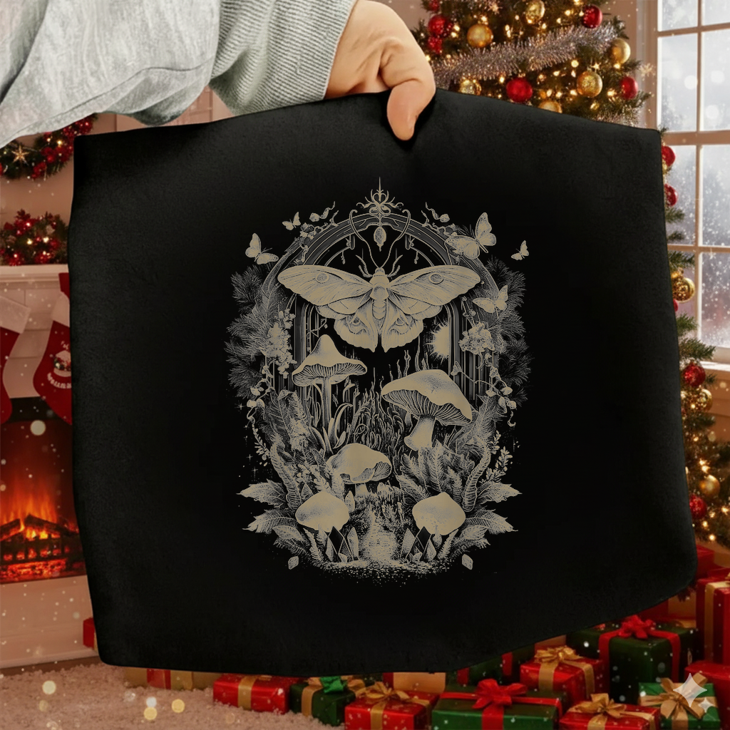 Butterfly Grunge Fairycore SVG design on vintage t-shirt mockup