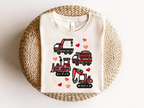 Construction Truck Valentine SVG PNG Boys Shirt