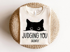 Funny Judging Cat SVG PNG | Silent Sarcasm Cat Humor Design