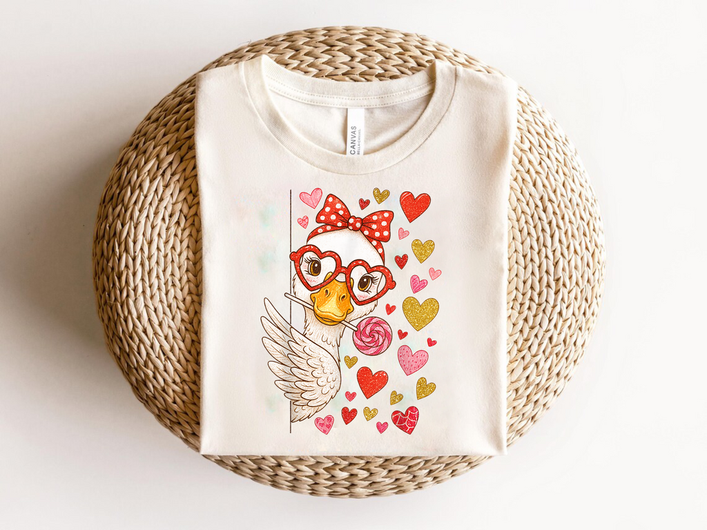 Coquette Silly Goose SVG PNG | Valentine's Day Bow Aesthetic Design