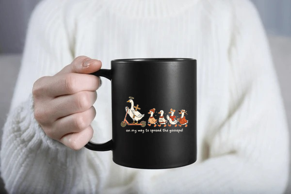 Funny Goose Gospel SVG PNG | On My Way to Spread the Goosepel