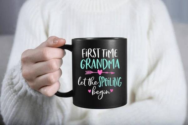 Pregnancy reveal gift design for first time grandma digital download