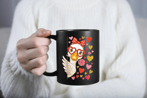 Coquette Silly Goose SVG PNG | Valentine's Day Bow Aesthetic Design